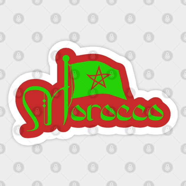 Morocco, I love Morocco, All with Morocco Sticker by ArtMofid